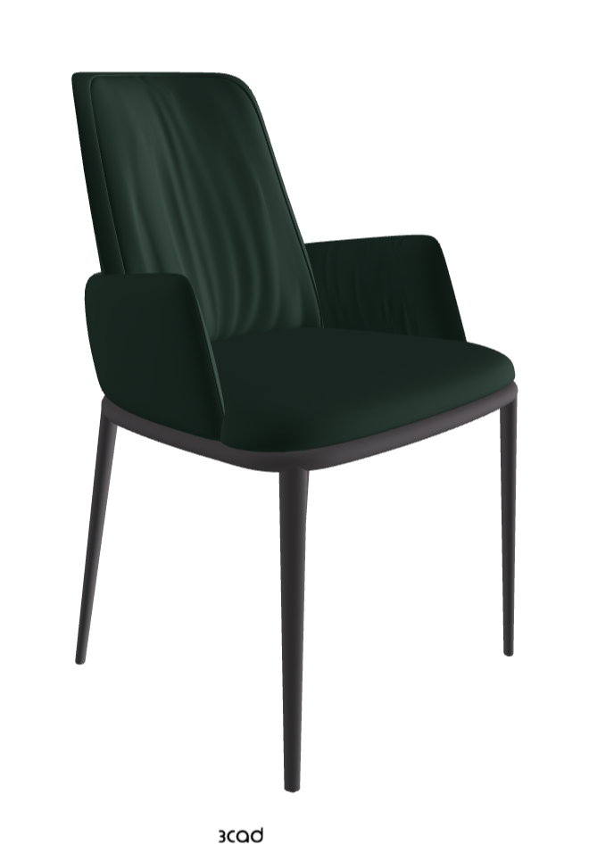 Belinda ML Dining Armchair_Graphite Embossed_Soft Leather_Sherwood