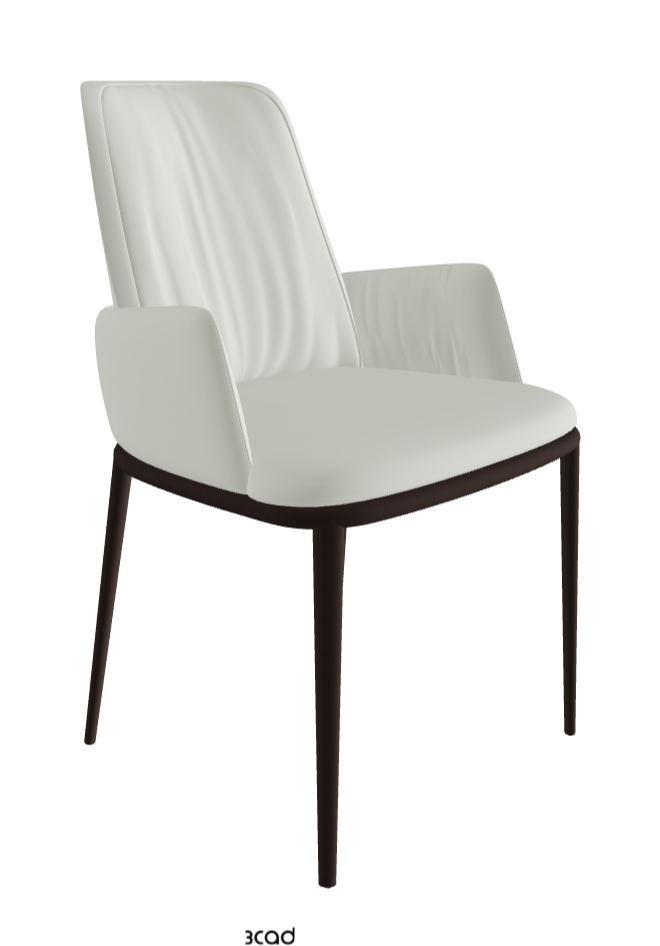 Belinda ML Dining Armchair_Bronze Embossed_Soft Leather_Artico