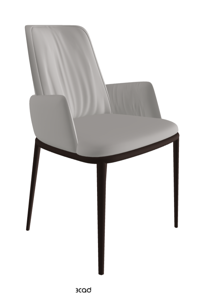 Belinda ML Dining Armchair_Bronze Embossed_Soft Leather_Nardo