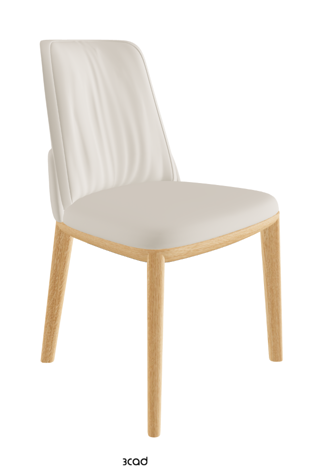 Belinda Dining Chair_Natural Ashwood_Glove Soft Leather_Ecru