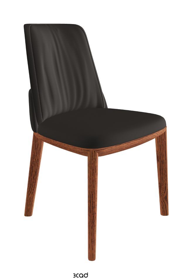 Belinda Dining Chair_Canaletto Walnut Stained Ashwood_Glove Soft Leather_Carbon