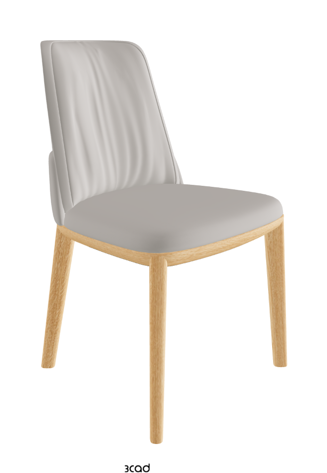 Belinda Dining Chair_Natural Ashwood_Soft Leather_Dakota