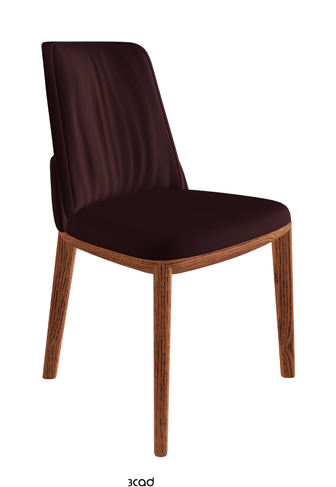 Belinda Dining Chair_Canaletto Walnut Stained Ashwood_Soft Leather_Bordeaux