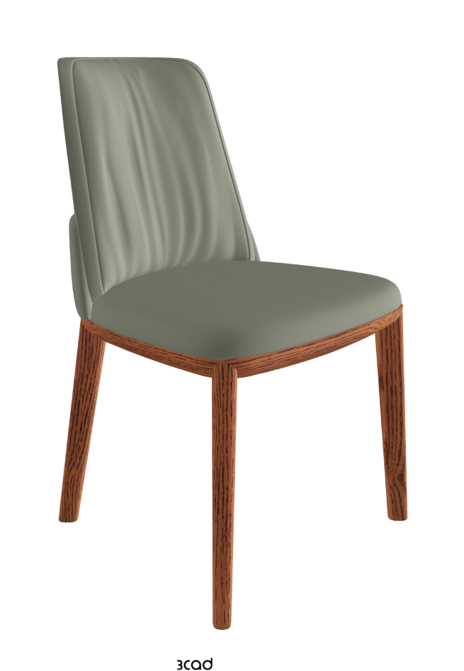 Belinda Dining Chair_Canaletto Walnut Stained Ashwood_Soft Leather_Cenere