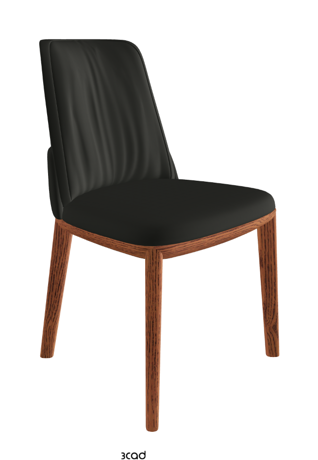 Belinda Dining Chair_Canaletto Walnut Stained Ashwood_Soft Leather_Smoke