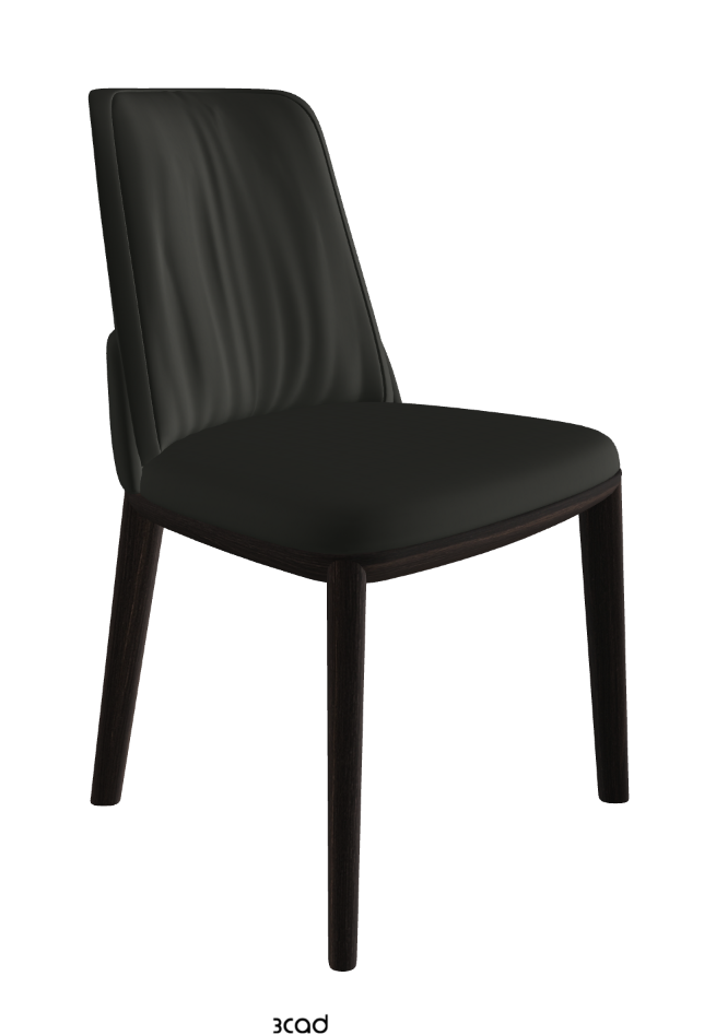 Belinda Dining Chair_Burned Oak Stained Ashwood_Soft Leather_Smoke