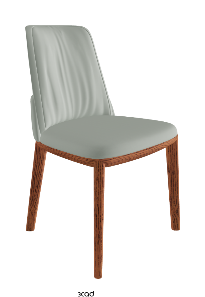 Belinda Dining Chair_Canaletto Walnut Stained Ashwood_Soft Leather_Ice