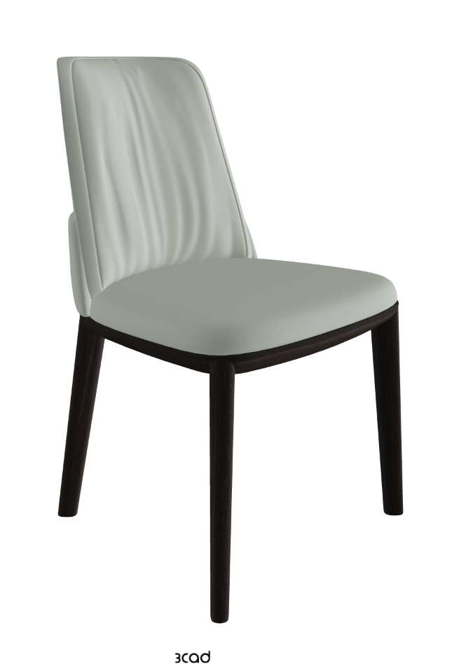 Belinda Dining Chair_Burned Oak Stained Ashwood_Soft Leather_Ice