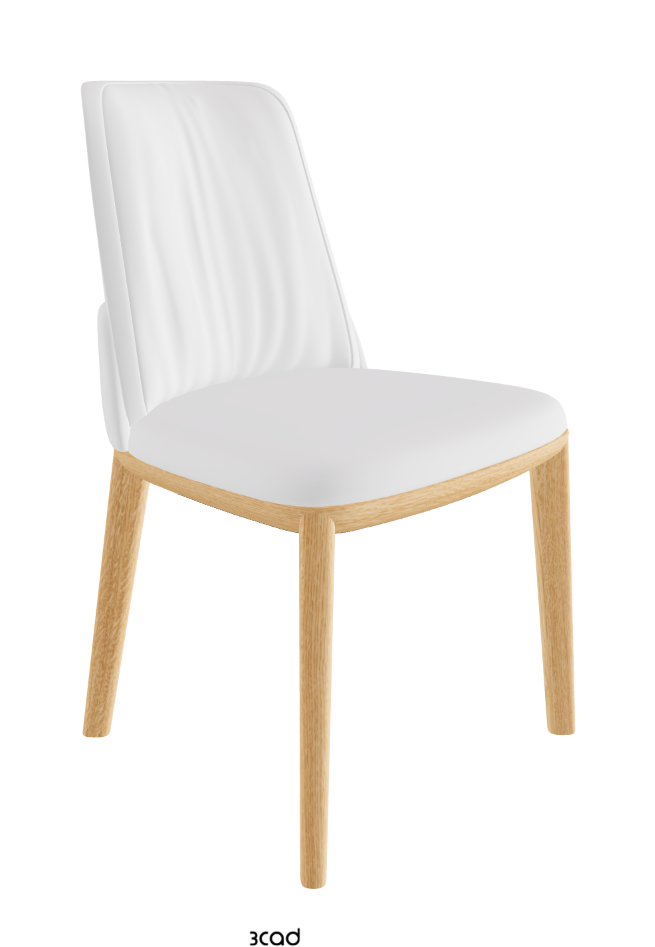 Belinda Dining Chair_Natural Ashwood_Soft Leather_Bianco