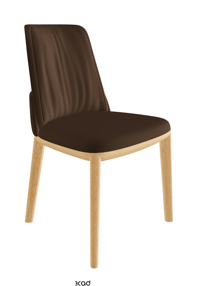 Belinda Dining Chair_Natural Ashwood_Soft Leather_Biscotto