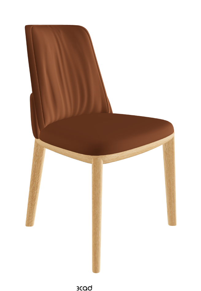 Belinda Dining Chair_Natural Ashwood_Soft Leather_Cognac