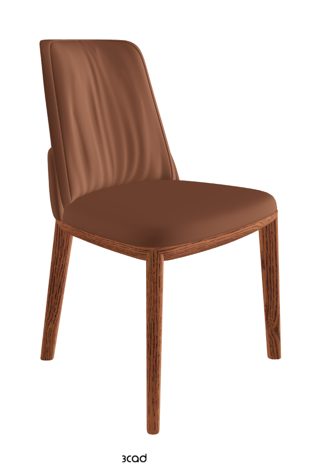 Belinda Dining Chair_Canaletto Walnut Stained Ashwood_Soft Leather_Siena