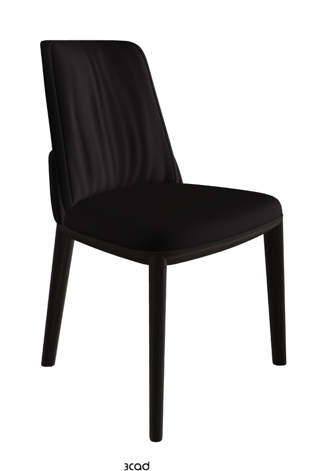 Belinda Dining Chair_Burned Oak Stained Ashwood_Synthetic Leather_Moka