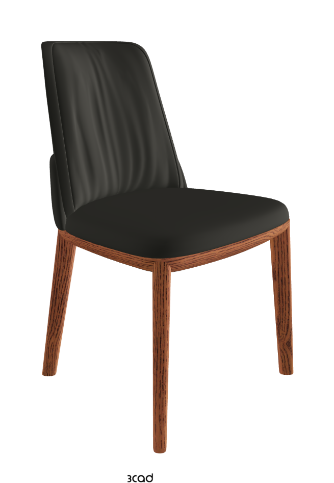 Belinda Dining Chair_Canaletto Walnut Stained Ashwood_Synthetic Leather_London