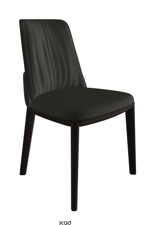 Belinda Dining Chair_Burned Oak Stained Ashwood_Synthetic Leather_London