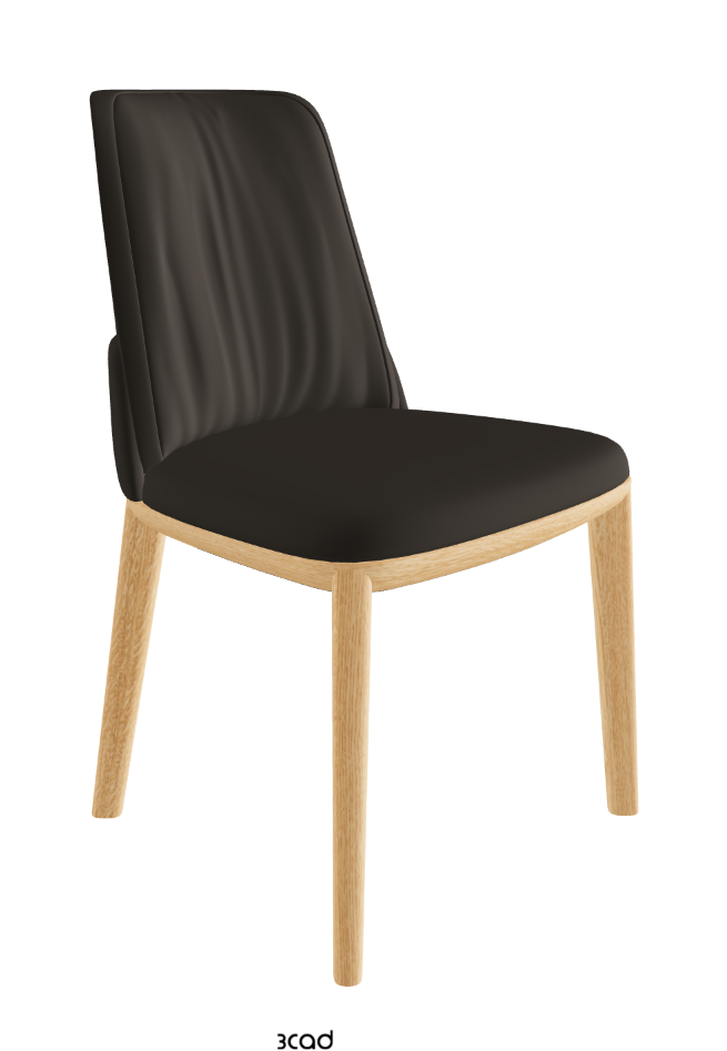 Belinda Dining Chair_Natural Ashwood_Synthetic Leather_Fossil