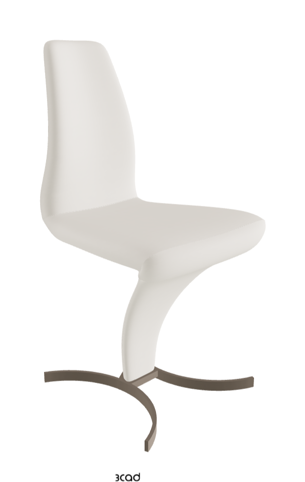 Betty Dining Chair_Titanium Embossed_Glove Soft Leather:_Dover