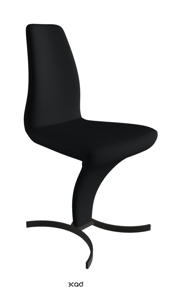 Betty Dining Chair_Matt Graphite_Soft Leather:_Atlantico