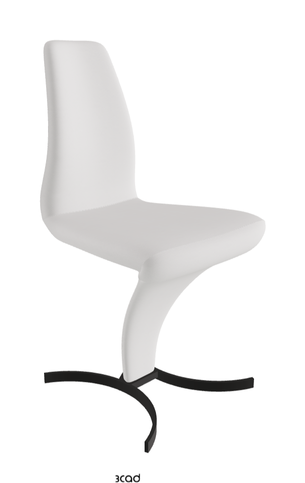 Betty Dining Chair_Matt Graphite_Soft Leather:_Canova