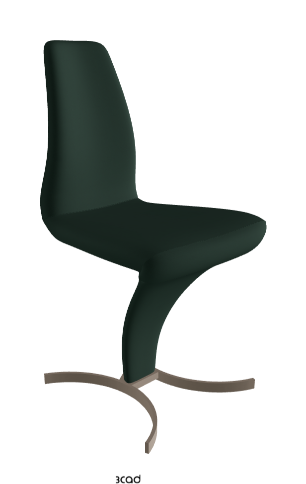 Betty Dining Chair_Titanium Embossed_Soft Leather:_Sherwood