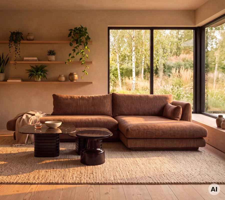 Cane-line Bloom Open-End sofa module left/right with plinth