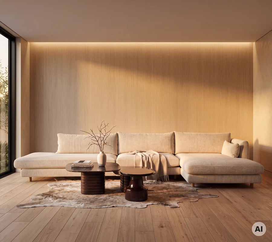 Cane-line Bloom single sofa module with teak legs