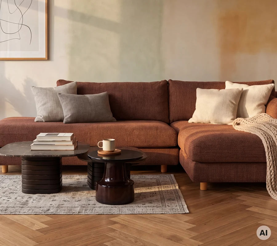 Cane-line Bloom Open-End sofa Module Right with Teak Legs