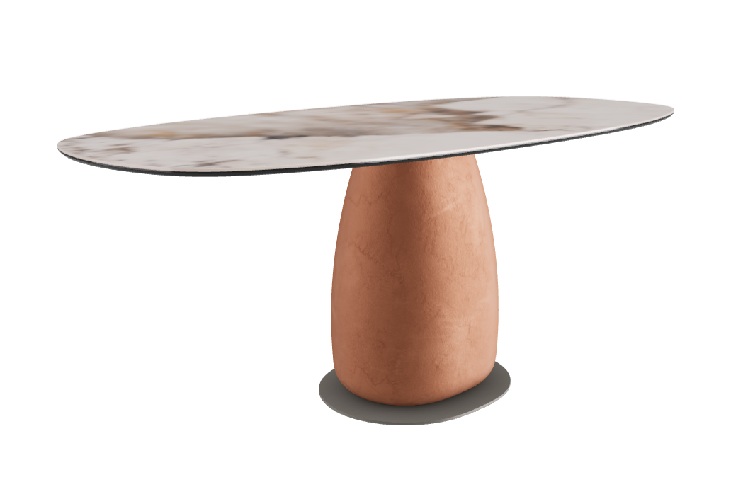 180x90x74h Biscuit Shaped_Corcovado_Marrakech_Titanium Embossed