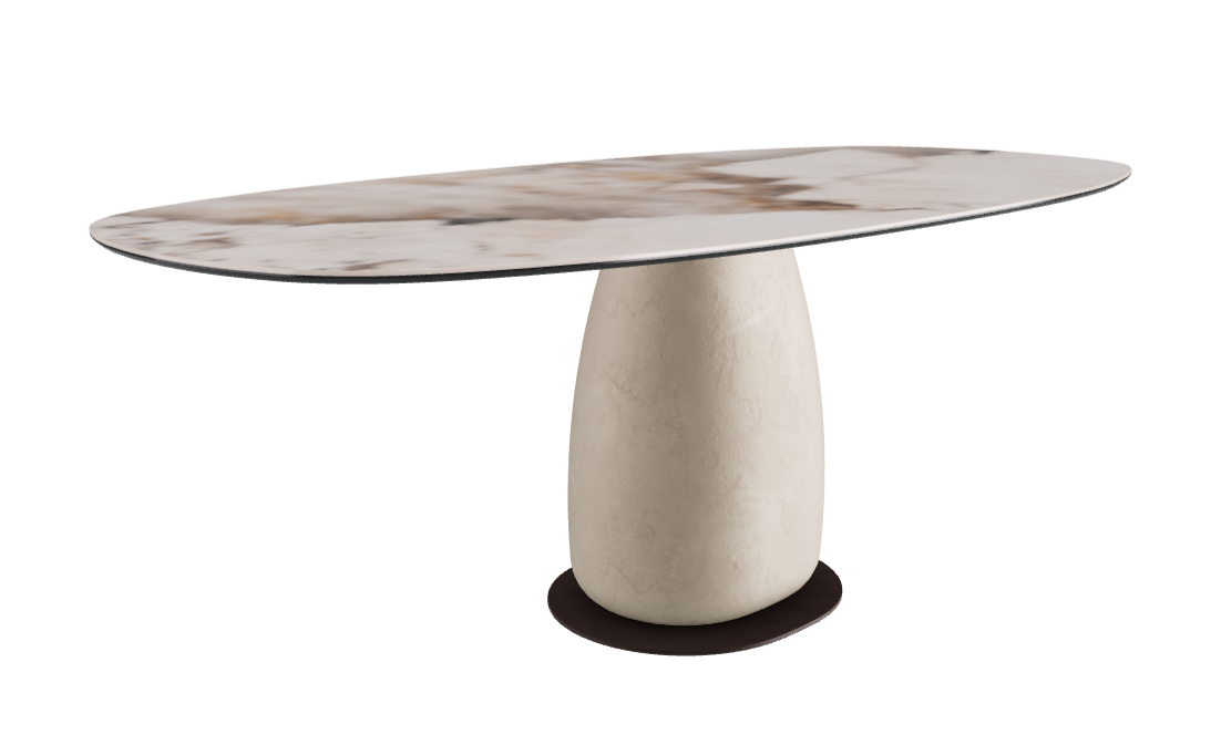 200x100x74h Biscuit Shaped_Corcovado_Oslo_Bronze Embossed