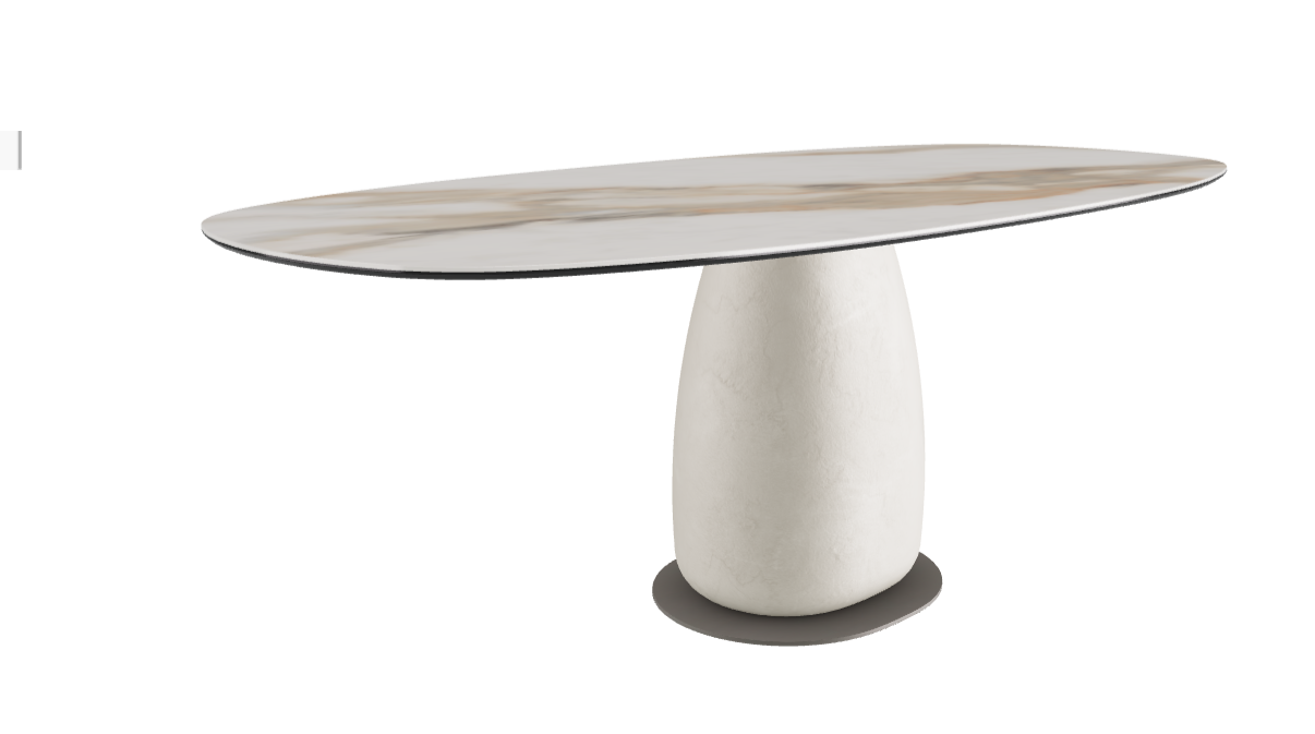 200x100x74h Biscuit Shaped_Glossy Borghini Calacatta_Cairo_Titanium Embossed