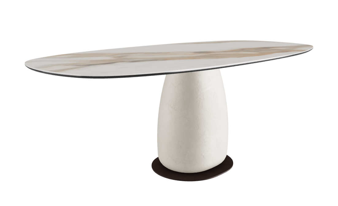 200x100x74h Biscuit Shaped_Glossy Borghini Calacatta_Cairo_Bronze Embossed