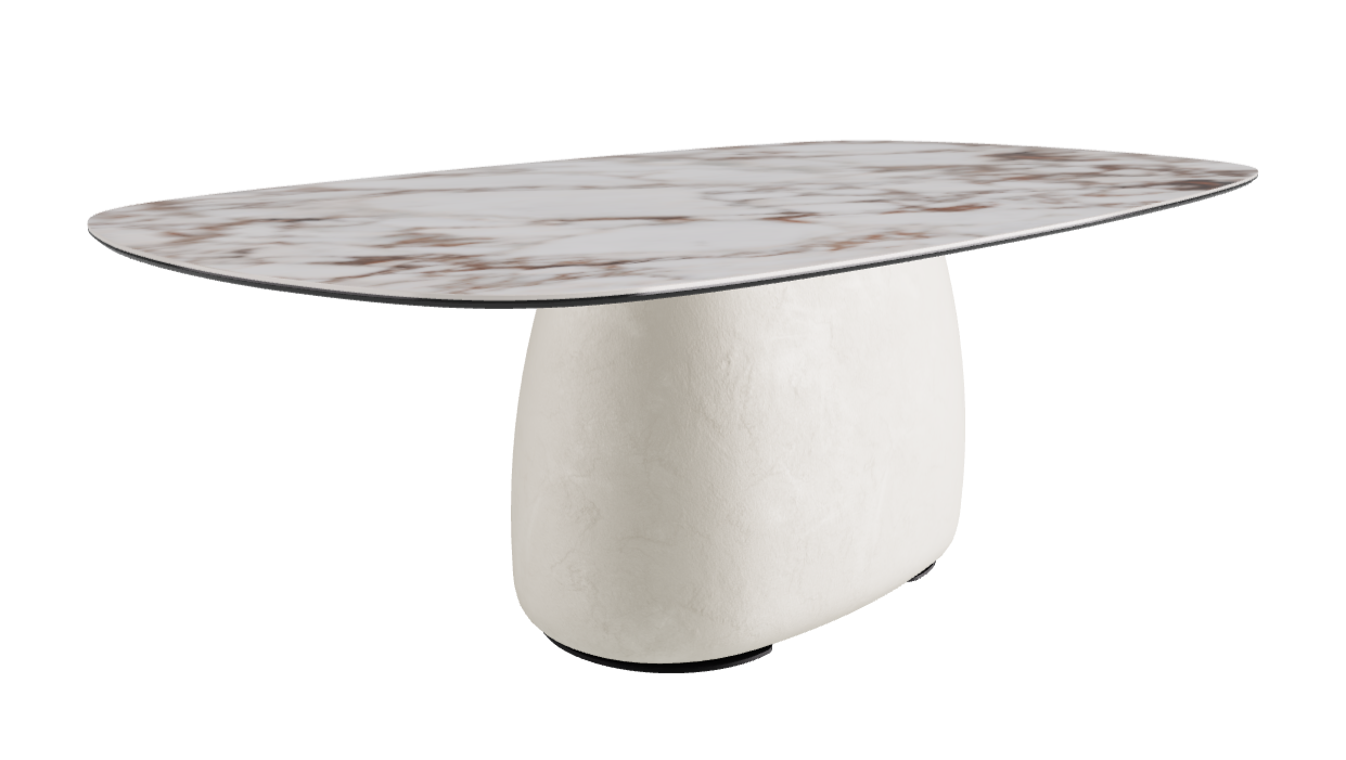 220x120x73.5h Biscuit Shaped_Breccia_Oslo_Black Embossed