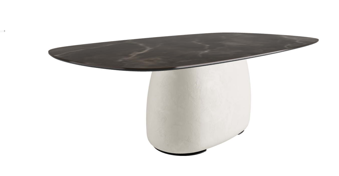 220x120x73.5h Biscuit Shaped_Andromeda_Oslo_Black Embossed