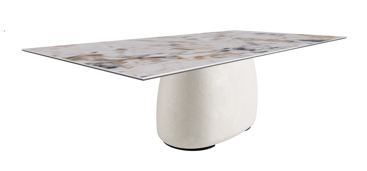 240x120x73.5h Rectangle Shaped_Makalu_Oslo_Black Embossed
