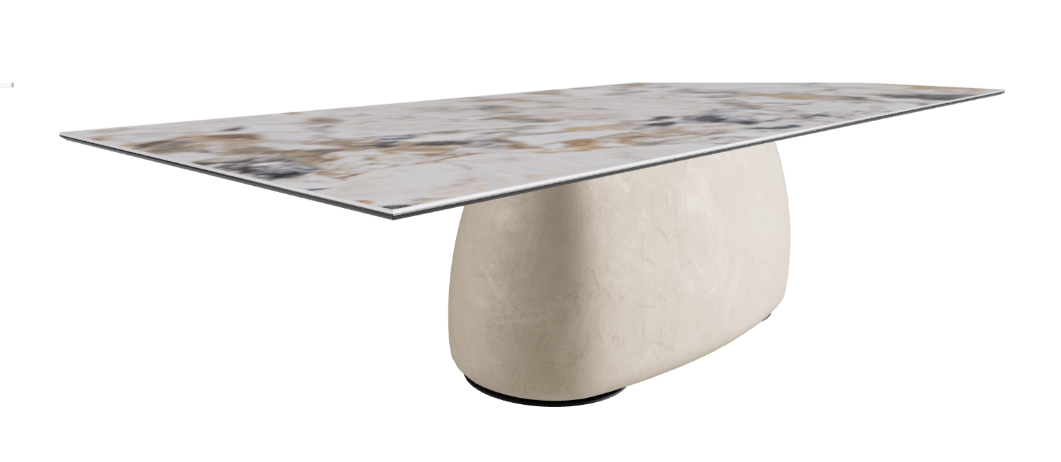 300x120x74h Rectangle Shaped_Makalu_Cairo_Black Embossed