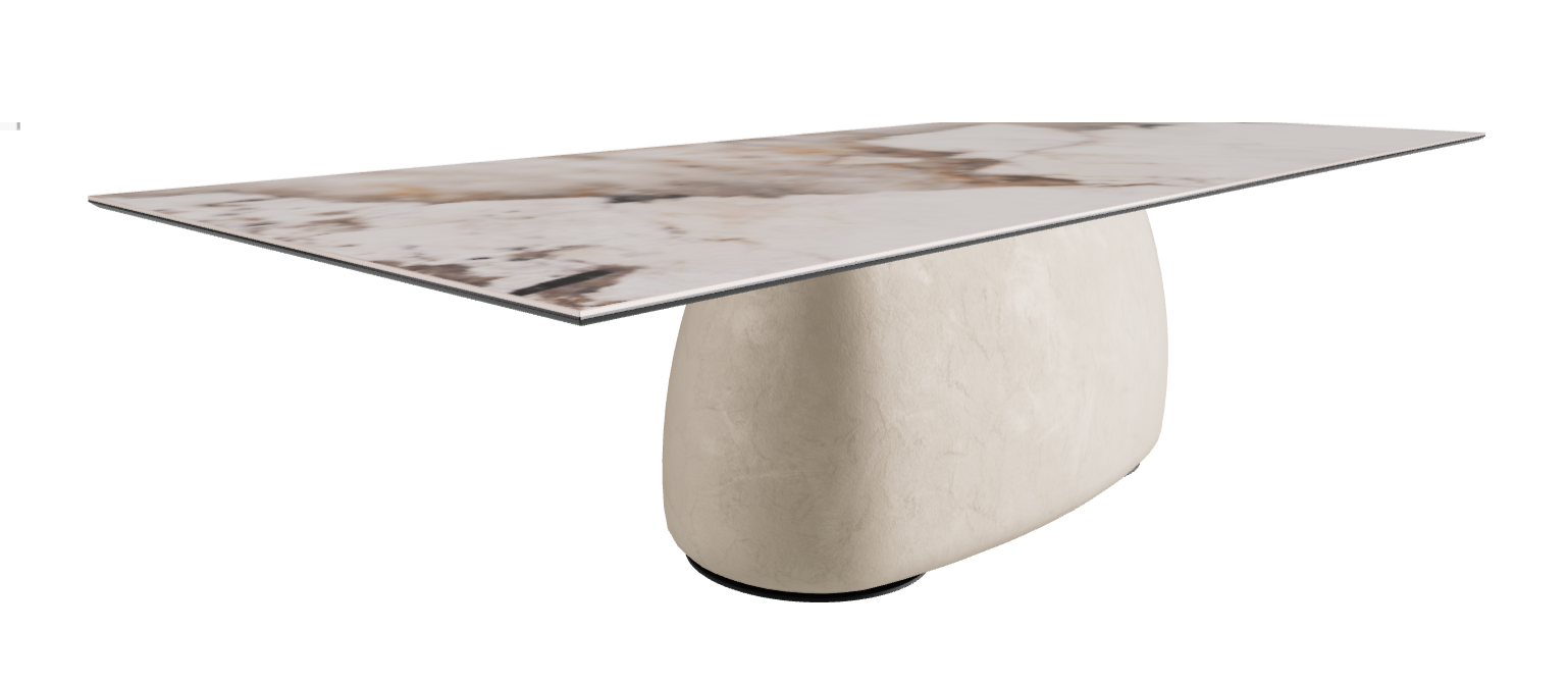 300x120x74h Rectangle Shaped_Corcovado_Cairo_Black Embossed