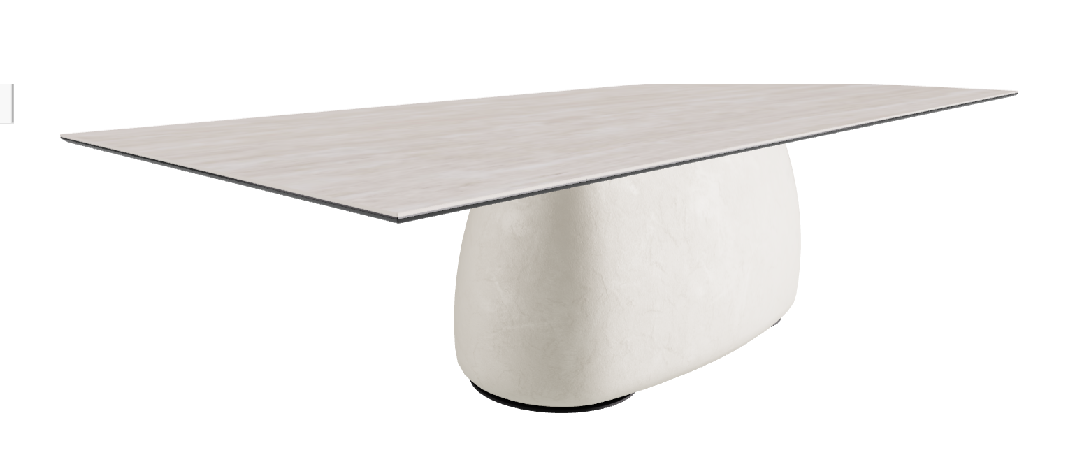 300x120x74h Rectangle Shaped_Colosseo_Oslo_Black Embossed