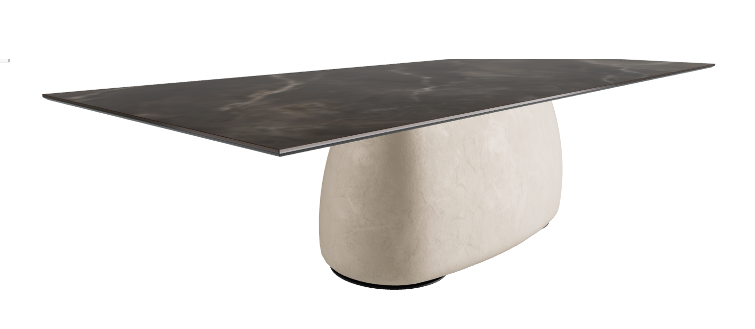 300x120x74h Rectangle Shaped_Andromeda_Cairo_Black Embossed