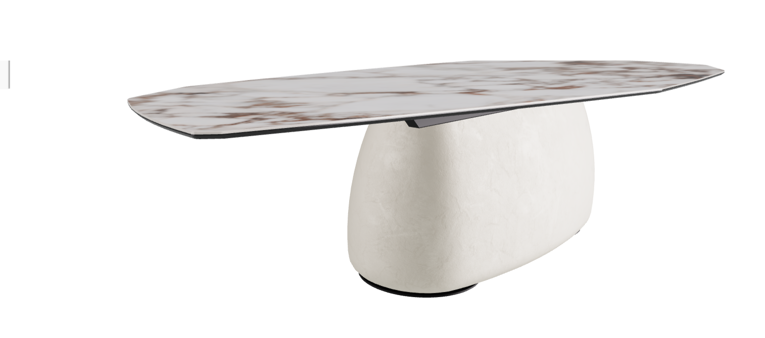 300x130x74h Polygon Shaped_Breccia_Oslo_Black Embossed
