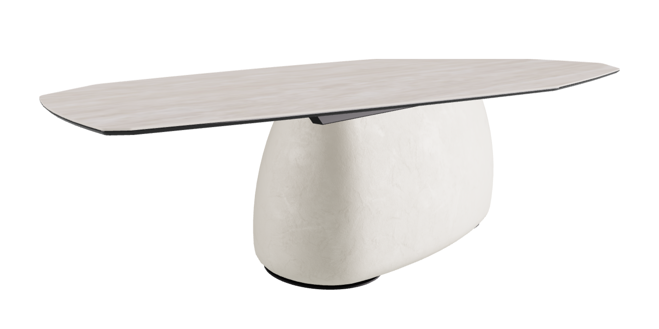 300x130x74h Polygon Shaped_Colosseo_Oslo_Black Embossed