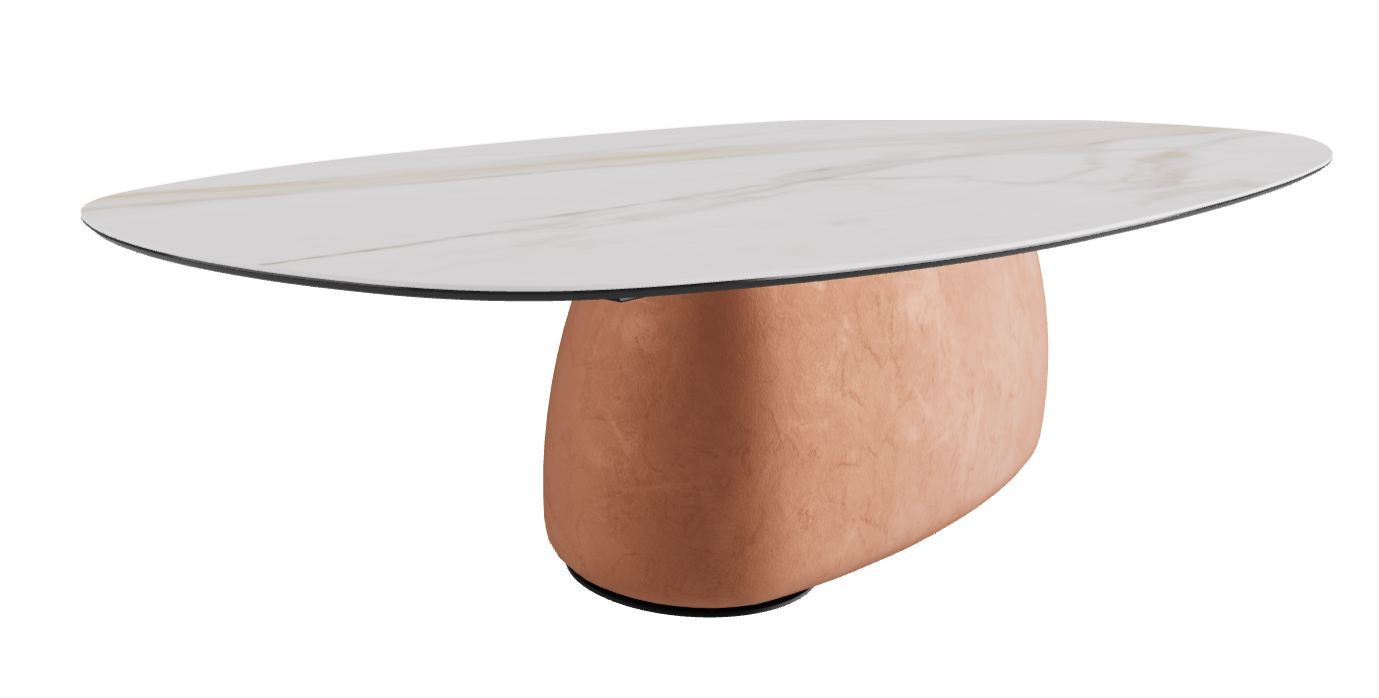 300x150x75h Biscuit Shaped_Matt Golden Calacatta_Marrakech_Black Embossed