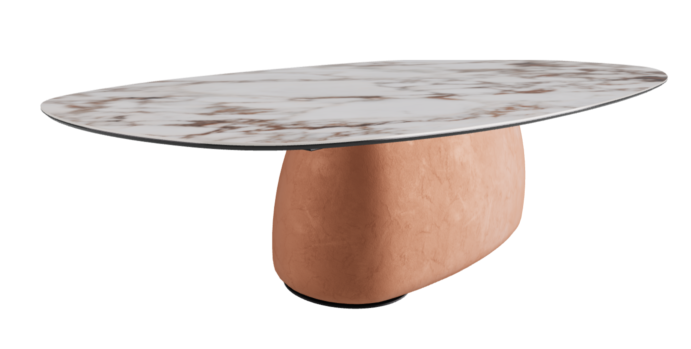 300x150x75h Biscuit Shaped_Breccia_Marrakech_Black Embossed