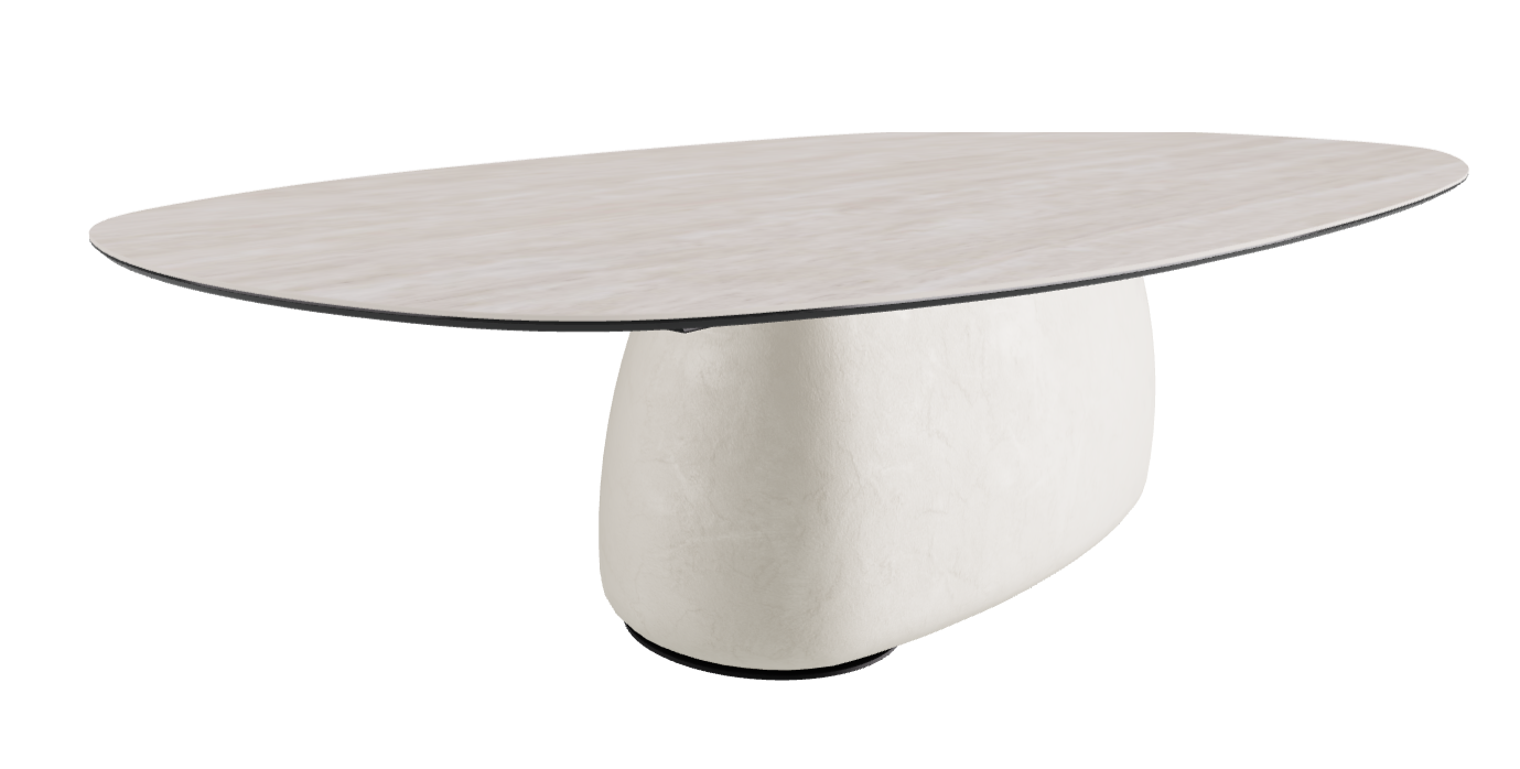 300x150x75h Biscuit Shaped_Colosseo_Oslo_Black Embossed