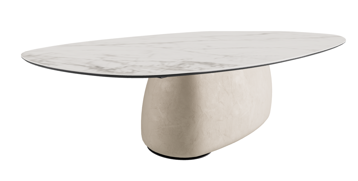 300x150x75h Biscuit Shaped_Matt Invisible_Cairo_Black Embossed