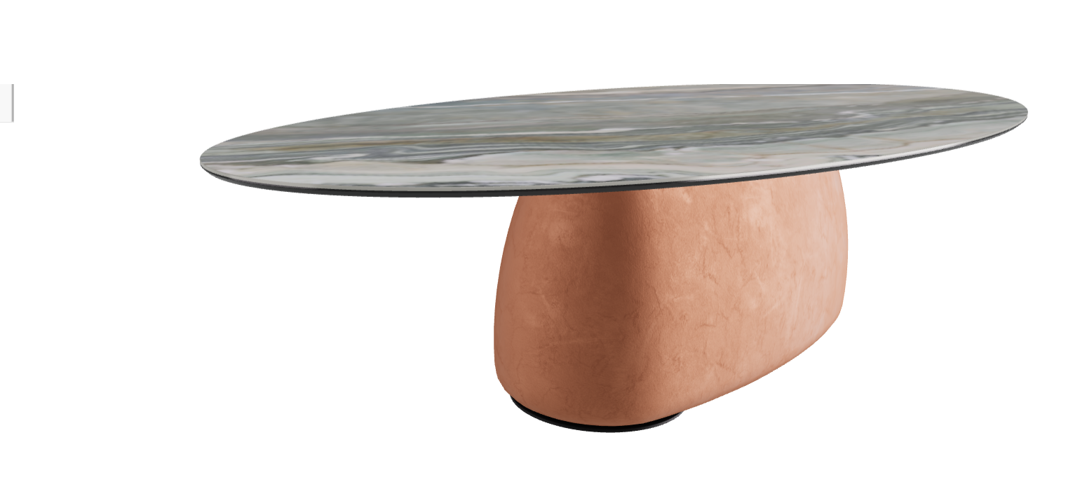 300x150x75h Oval Shaped_Kaindy_Marrakech_Black Embossed