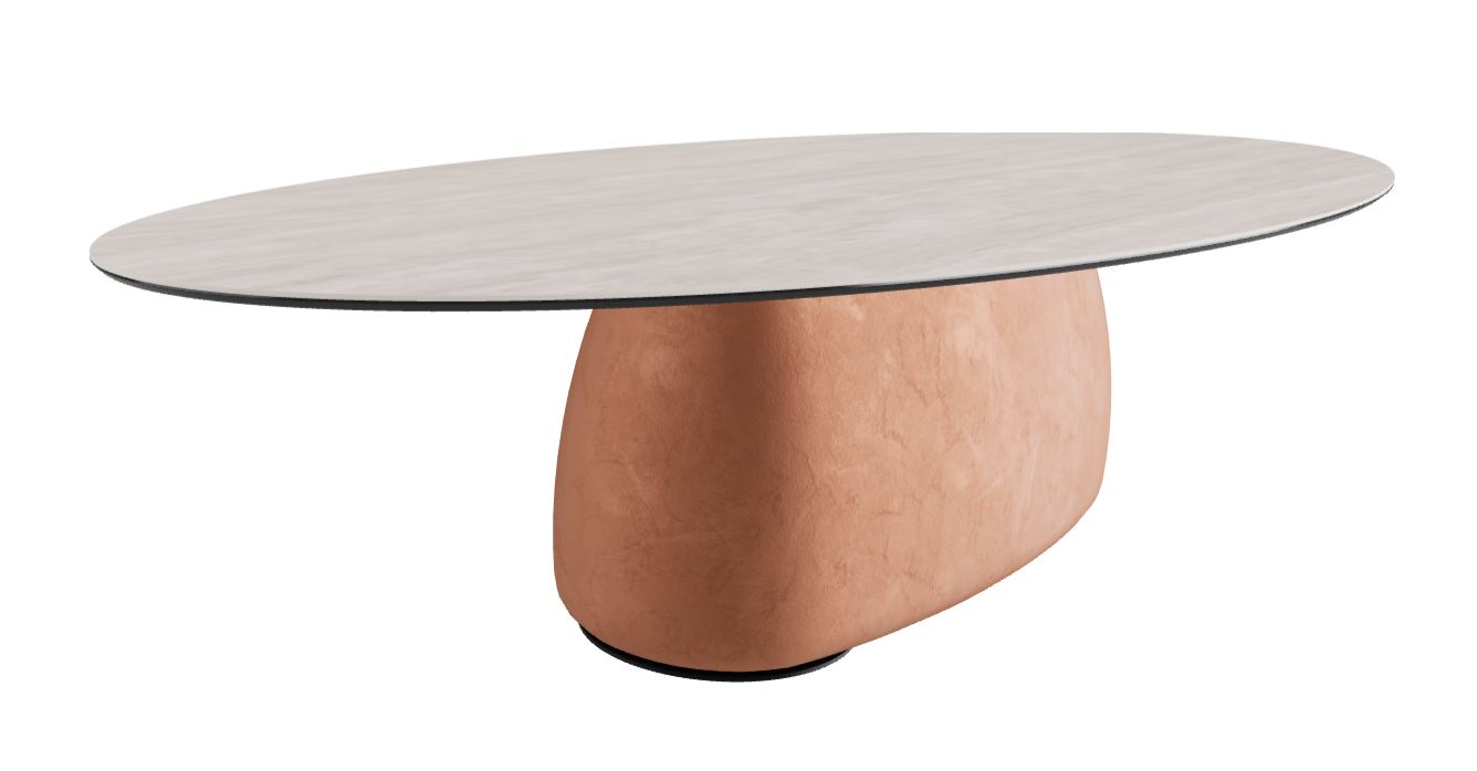 300x150x75h Oval Shaped_Colosseo_Marrakech_Black Embossed