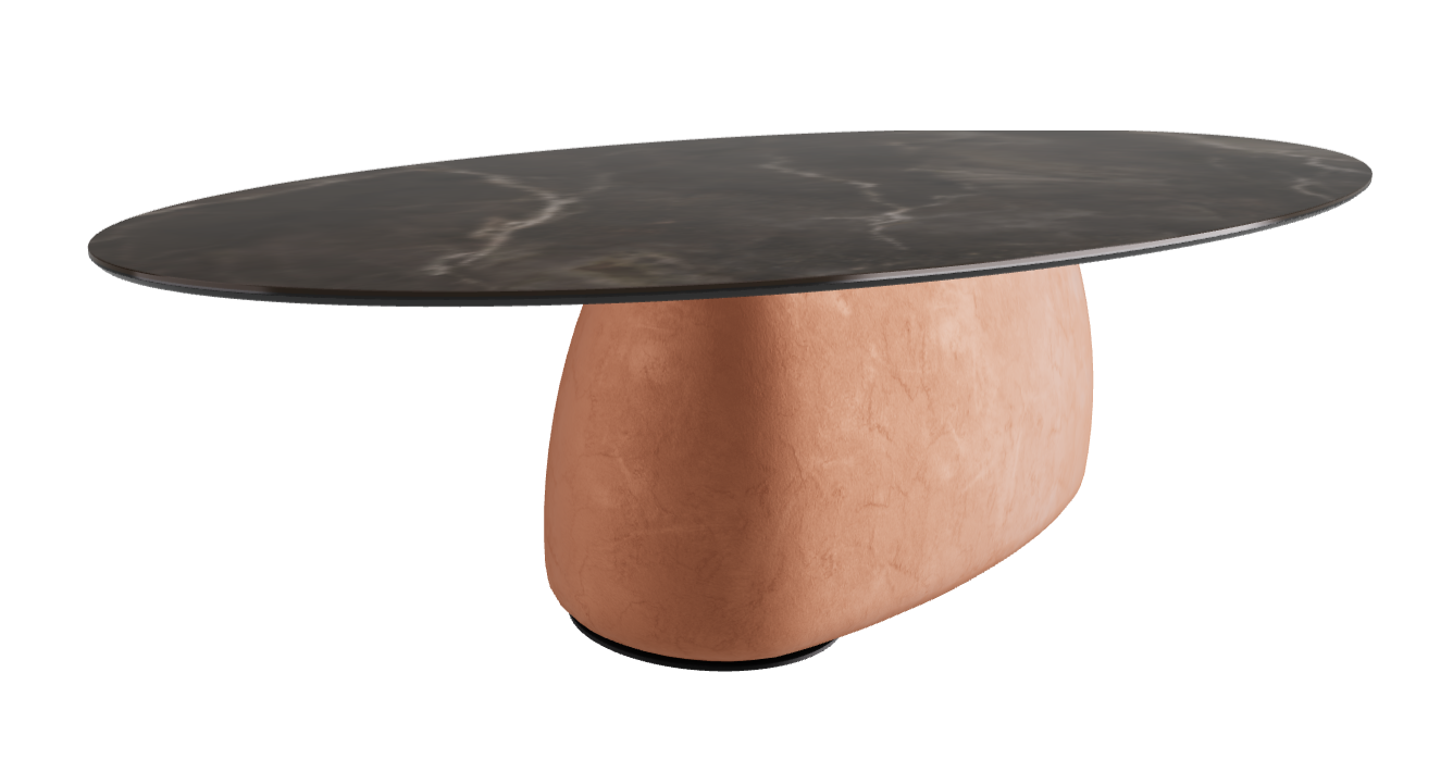 300x150x75h Oval Shaped_Andromeda_Marrakech_Black Embossed