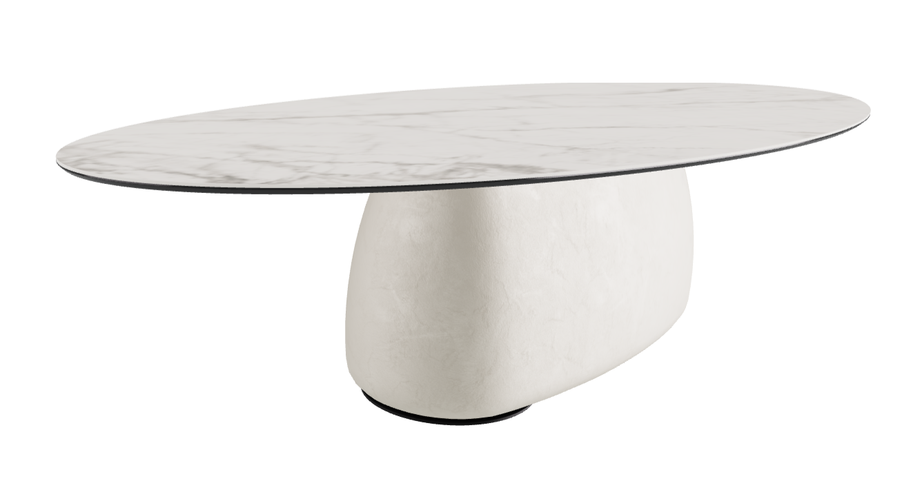 300x150x75h Oval Shaped_Matt Invisible_Oslo_Black Embossed