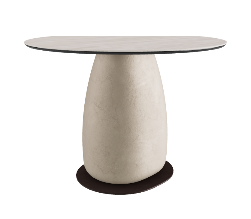 Diameter 100 x Height 73 cm Round Shaped_Colosseo_Cairo_Bronze Embossed