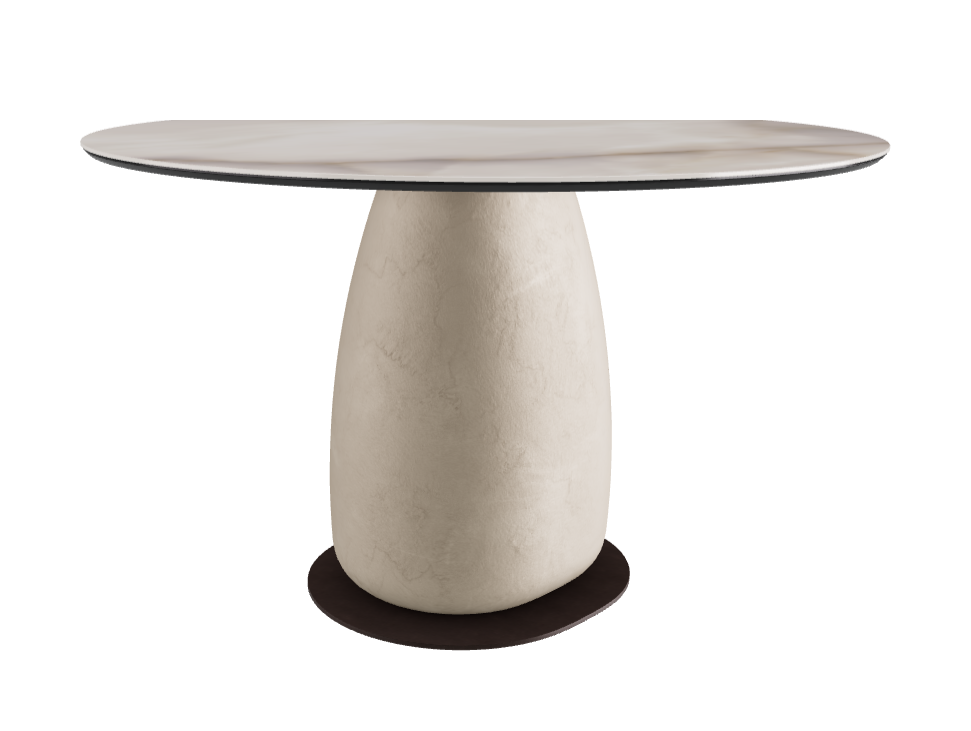 Diameter 118 x Height 73 cm Round Shaped_Alabastro_Cairo_Bronze Embossed